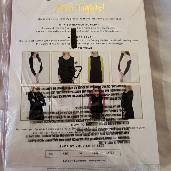 SPANX Arm Tights, sold out everywhere! Size L/XL, color Port Navy - Picture 4 of 8